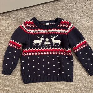 Janie and Jack Fair Isle Holiday Sweater